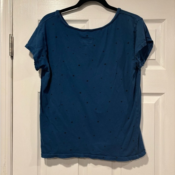 Current/Elliot The Crew Neck Limoges Falling Stars Short Sleeve T-shirt - Picture 3 of 6